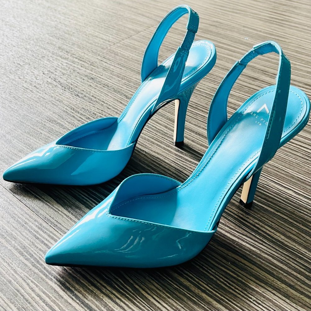 Marc Fisher Heels - The Feisty in Blue - Picture 3 of 15